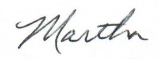 Martha signature
